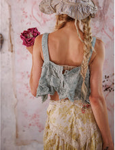 Load image into Gallery viewer, MP Olive Eyelet Ruffle Cami Tank 402
