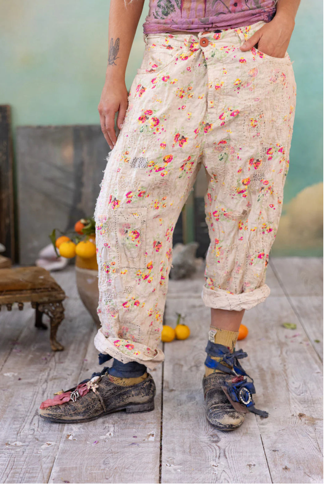 MP Cotton Linen Miner Pants 498