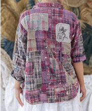 Load image into Gallery viewer, MP Patchwork Kelly Western Shirt 1508
