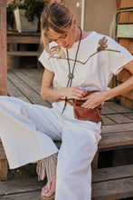 Load image into Gallery viewer, Embroidered Shoulder Western Yoke T-Shirt
