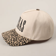 Load image into Gallery viewer, TEXAS Embroidery Leopard Two-Tone Trucker Hat
