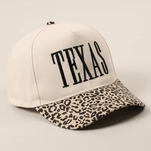 Load image into Gallery viewer, TEXAS Embroidery Leopard Two-Tone Trucker Hat
