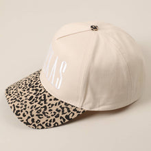 Load image into Gallery viewer, TEXAS Embroidery Leopard Two-Tone Trucker Hat
