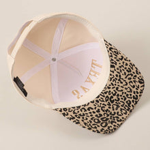 Load image into Gallery viewer, TEXAS Embroidery Leopard Two-Tone Trucker Hat
