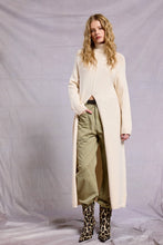 Load image into Gallery viewer, Ribbed Turtleneck Tunic Sweater Dress with Slit
