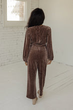 Load image into Gallery viewer, SALT Laurene Textured  Velvet Jumpsuit
