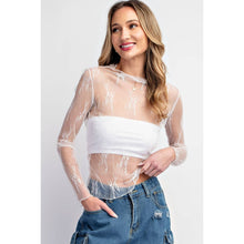 Load image into Gallery viewer, Flo Floral Mesh Top

