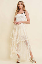 Load image into Gallery viewer, LAYERED FLORAL MIDI SKIRT
