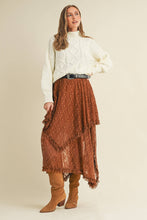 Load image into Gallery viewer, Layered Lace Midi Skirt
