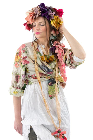 MP Floral Cropped Leni Jacket 697 (Reversible)