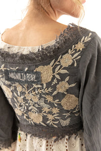 MP Adelaide Embroidered Wrap Top 1158