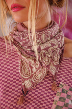 Load image into Gallery viewer, MP Paisley Plum Scarf 229
