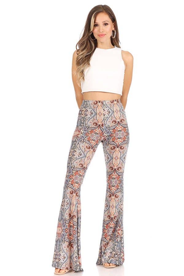 Aztec Wide Leg Flare Pant