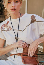 Load image into Gallery viewer, Embroidered Shoulder Western Yoke T-Shirt
