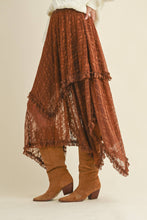 Load image into Gallery viewer, Layered Lace Midi Skirt
