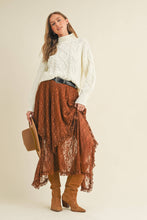Load image into Gallery viewer, Layered Lace Midi Skirt
