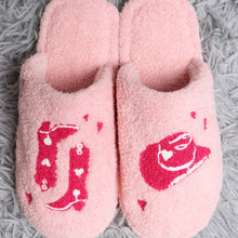 Load image into Gallery viewer, Cowboy/Cowgirl Pattern Indoor Home Slippers
