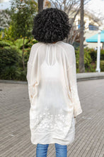 Load image into Gallery viewer, Embroidered Floral Vine Lightweight Kimono - Long Sleeve
