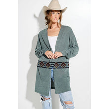 Load image into Gallery viewer, Aztec Cardigan - Green
