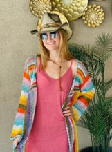 Load image into Gallery viewer, Sunset Kimono - Hand-crocheted
